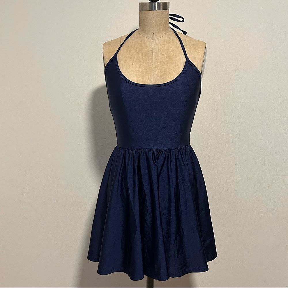 American apparel blue skating dress